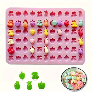 Silikon Kek Kalıp Çikolata Minik Meyve Figürleri Kalıbı Şeker Hamuru Jelibon Kalıbı