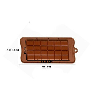 Tablet Silikon Çikolata Kalıbı Mini 10.5x21 Cm Bt2373