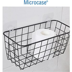 Microcase Güçlü Plastik  Yapışkanlı  Suya Dayanıklı  Banyo Mutfak Eşya Taşıma Raf Askısı 5 Adet -şeffaf Al4269