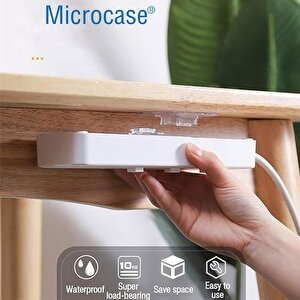 Microcase Güçlü Plastik  Yapışkanlı  Suya Dayanıklı Geçmeli Klips Eşya Sabitleme  Askılığı 5 Adet -şeffaf Al4267