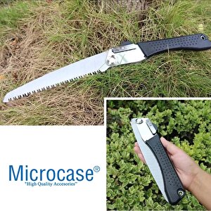 Microcase  Katlanabilir Portatif  Bahçe Ağaç Budama Kesme   Testeresi  210mm  Bağ Bıçağı-al4398