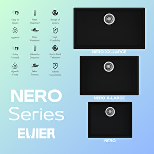 Granit Evye Nero Series Antrasite - Antrasit