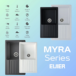 Granit Evye Myra Series Black (si̇yah) (86x50)