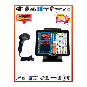 Market, Kırtasiye, Kantin Barkod Satış Sistemi | Mini Set Her Sektöre Uyumlu Barkod Sistemi