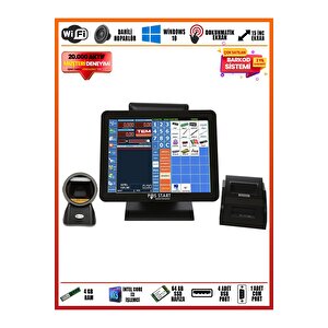 Barkod Sistemi | İ3 İşlemci 4 Gb Ram 64 Gb Hafıza Profesyonel Yazılım