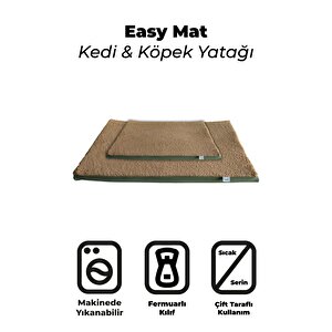Easymat, Çift Taraflı Kullanılabilen, Çıkarılabilir Kılıflı, Yıkanabilir, Kedi Ve Köpek Matı