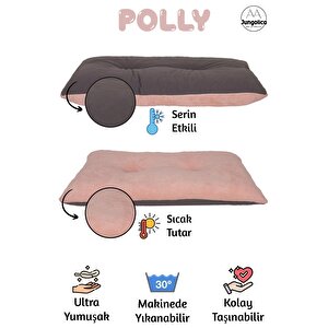 Polly, Çift Taraflı Kullanılabilen, Çok Amaçlı, Yıkanabilir Kedi Ve Köpek Yatağı Ve Yer Minderi