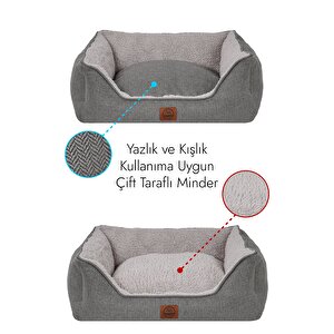 Zeus, Çift Taraflı Minderli, Kaydırmaz Tabanlı, Yıkanabilir, Yüksek Kaliteli Kedi Ve Köpek Yatağı