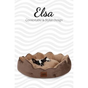 Elsa, Yüksek Kaliteli, Konforlu, Estetik Kedi Ve Köpek Yatağı