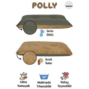 Polly, Çift Taraflı Kullanılabilen, Çok Amaçlı, Yıkanabilir Kedi Ve Köpek Yatağı Ve Yer Minderi