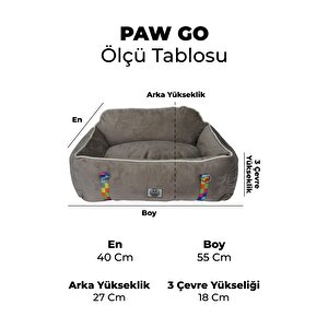 Pawgo, Premium Taşınabilir Kedi Ve Köpek Araba Koltuğu, Tasma Klipsli, Ayarlanabilir Kayışlı