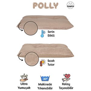 Polly, Çift Taraflı Kullanılabilen, Çok Amaçlı, Yıkanabilir Kedi Ve Köpek Yatağı Ve Yer Minderi