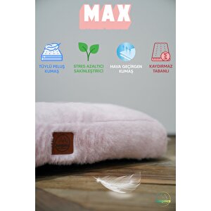Max, Ultra Yumuşak, Kaydırmaz Tabanlı, Konforlu Kedi Ve Köpek Yatağı, Yer Minderi