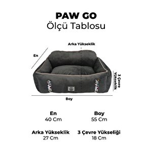 Pawgo, Premium Taşınabilir Kedi Ve Köpek Araba Koltuğu, Tasma Klipsli, Ayarlanabilir Kayışlı