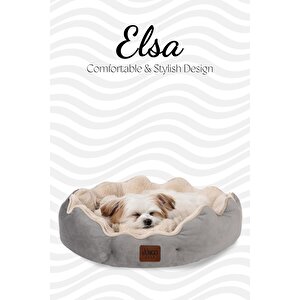 Elsa, Yüksek Kaliteli, Konforlu, Estetik Kedi Ve Köpek Yatağı