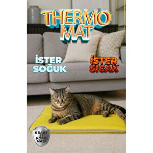 Thermo Mat 2’si 1 Arada Jel Dolgulu Yazın Soğuk, Kışın Sıcak Kullanılabilen Kedi Ve Köpek Matı