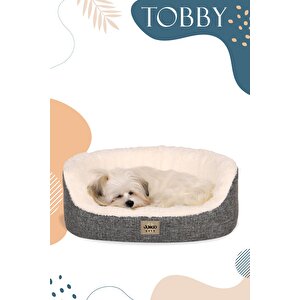 Tobby, Sakinleştirici Etkili, Çıkarılabilir Kılıflı, Konforlu, Kaliteli Kedi Ve Köpek Yatağı
