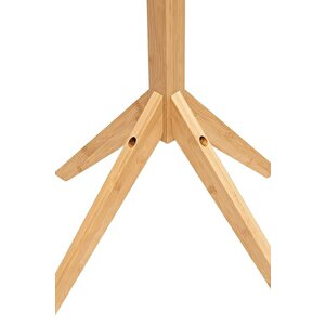 Digithome Bambu Portmanto Askılık 8'li Modern Vestiyer Ayaklı Askılık Ahşap Elbise Askısı Db-0026