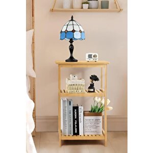 Digithome Bambu 3 Raflı Komodin Yan Sehpa Şifonyer Düzenleyici Orta Sehpa Db-0024