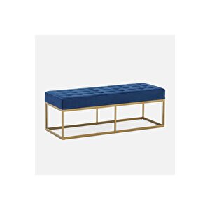Camron Gold Metal Bench Mavi