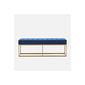 Camron Gold Metal Bench Mavi