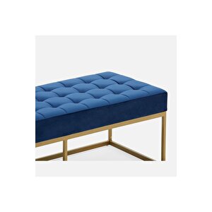 Camron Gold Metal Bench Mavi