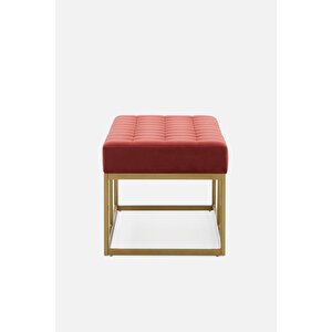 Camron Gold Metal Bench Kırmızı