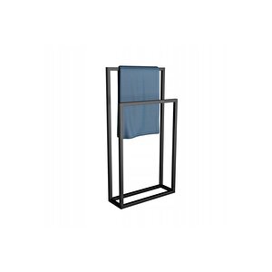 Lacerda Siyah Metal Havluluk 2'li
