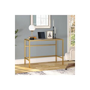 Ella Gold Metal Cam Çalışma Masası