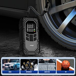 Mioji Mio D8h Plus 4in1 16000mah 2000a Akü Takviye + Hava Pompası + Led Fener + Powerbank