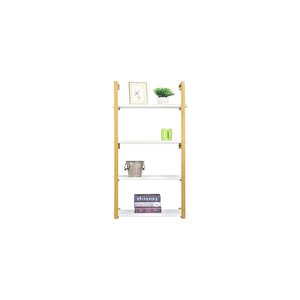 Tasnia Gold Metal Ahşap Duvar Rafı 60cm 4 Katlı