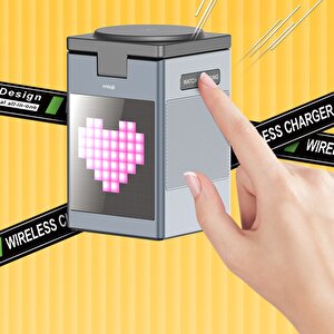 Mioji Mio Cube 5 Saatli Ve Bt Kablosuz Hoparlörlü 5in1 Telefon Tutucu - Gri