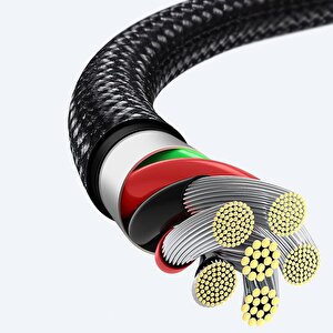 Mioji Mio Sc1000 Usb-c To Usb-c 60w Mıknatıslı Spiral Şarj Ve Data Kablosu 1m - Siyah