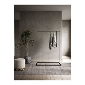 Sort Siyah Metal Elbise Askılığı Büyük