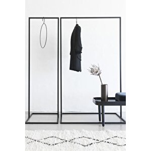 Sort Siyah Metal Elbise Askılığı Küçük