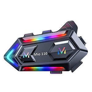 Mio 110 Rgb 1000mah Ipx6 Kask Intercom Motosiklet Bluetooth Kulaklık