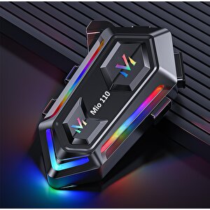 Mio 110 Rgb 1000mah Ipx6 Kask Intercom Motosiklet Bluetooth Kulaklık