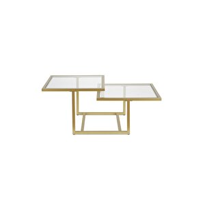 Chic Gold Metal Cam Orta Sehpa