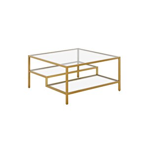 Nou Gold Metal Kare Orta Sehpa