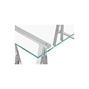 Arlo Paslanmaz Metal Yemek Masası