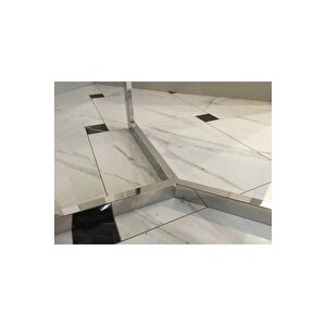 Cton Paslanmaz Metal Cam Yemek Masası
