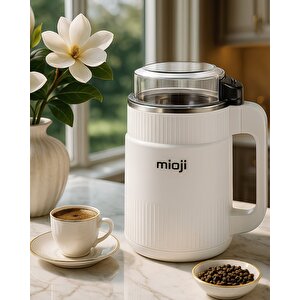 Mio Cg34 500w Paslanmaz Çelik Bıçak Kompakt Baharat Ve Kahve Öğütücü Beyaz