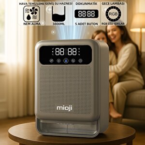 Mioji Mio 30nec Pro 3.8 Litre Çift Göstergeli Nem Alma Ve İyon Hava Temizleme Cihazı - Silver