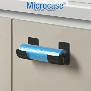 Microcase Sert Abs Plastik Çok Amaçlı Mutfak Çöp Poşeti Rulo Streç Aluminyum Folyo Tutucu Organizer Set 1 Adet - Al4989