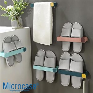 Microcase Yapışkanlı Terlik  Askılığı Çok Fonksiyonlu Portatif Terlik Havlu Rafı-al4932 1 Adet