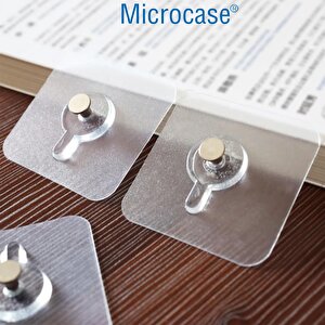 Microcase Güçlü Plastik  Yapışkanlı  Hanger   Banyo Mutfak Eşya  Vb. Ürün  Askılığı Al4465- 3 Adet