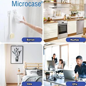 Microcase Güçlü Plastik  Yapışkanlı  Hanger   Banyo Mutfak Eşya  Vb. Ürün  Askılığı Al4465- 5 Adet