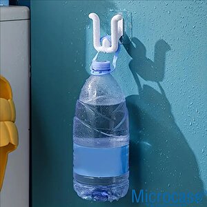 Microcase Güçlü Plastik Yapışkanlı Banyo Hol Vb. Alan Için Terlik Askılığı Al4469-2 Adet Beyaz