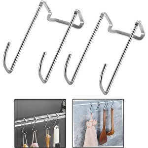 Paslanmaz Çelik Metal Banyo Duşakabin Mutfak Vb Alanlar Için Askılık L Model -al4839  2 Adet