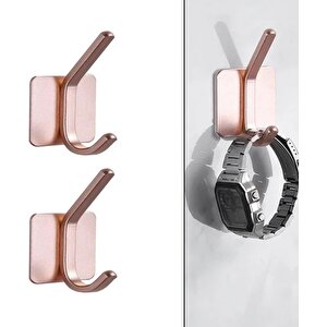 Yapışkanlı Metal Banyo Mutfak Eşya Havlu Vb. Ürün Askılığı Siyah  -al4618  2 Adet